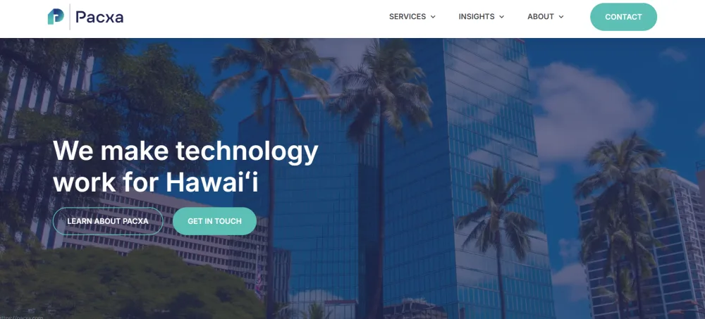 Pacxa IT services systems integrator Honolulu - homepage