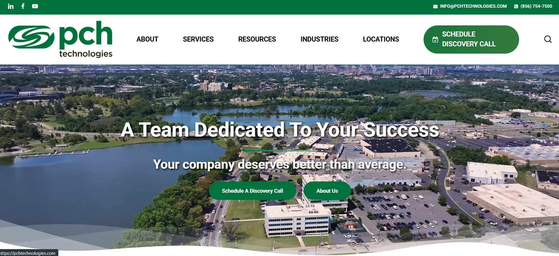 PCH Technologies managed IT services for biotech and life sciences in Philadelphia homepage