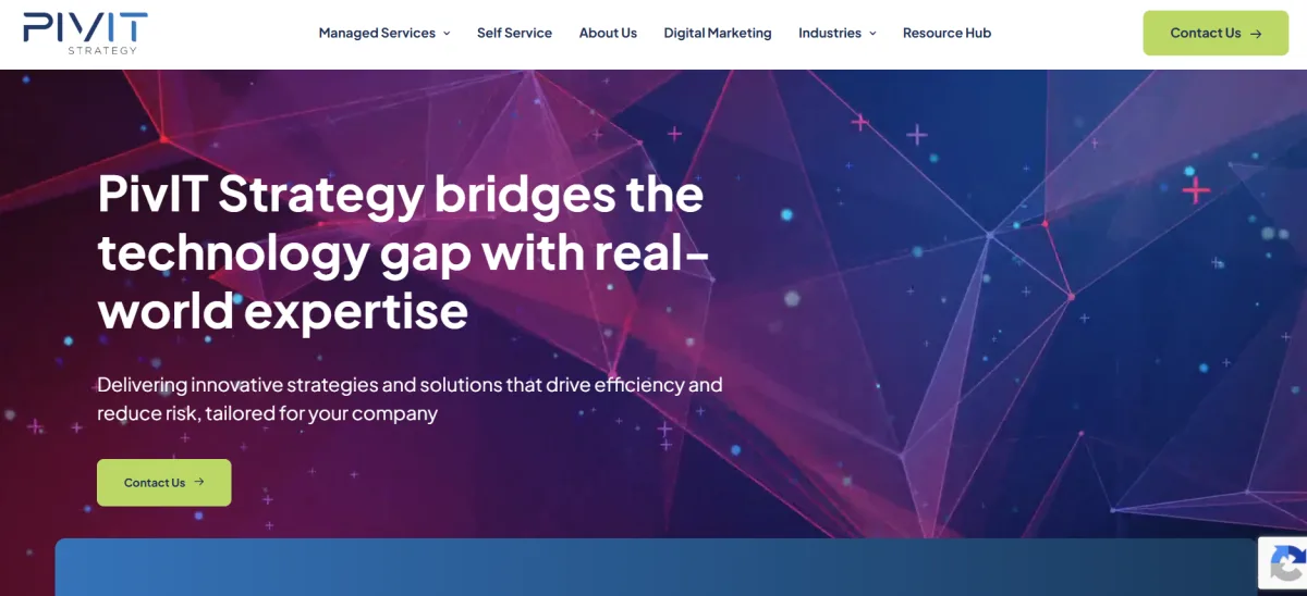 PivIT Strategy managed IT services for law firms in Charlotte homepage