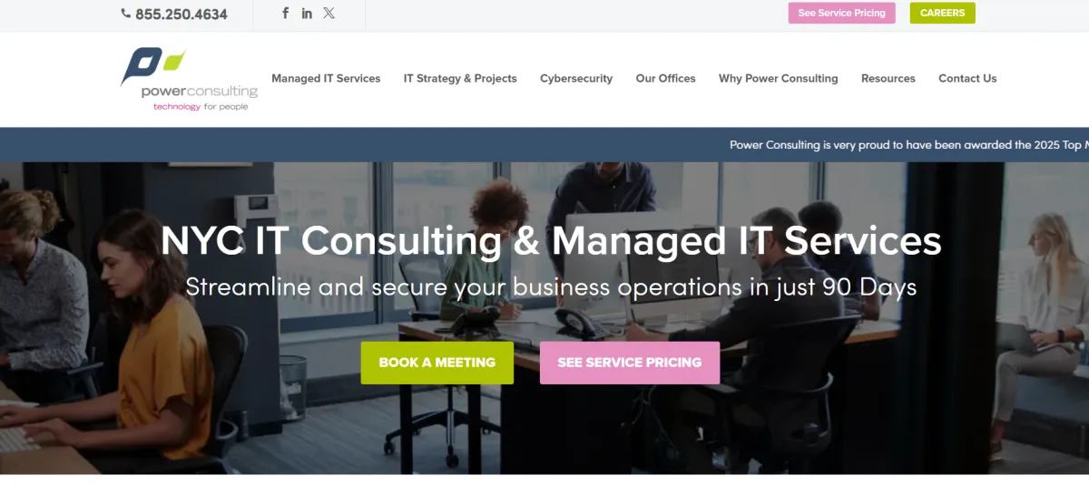 Power Consulting homepage - NYC managed IT and healthtech services for healthcare practices