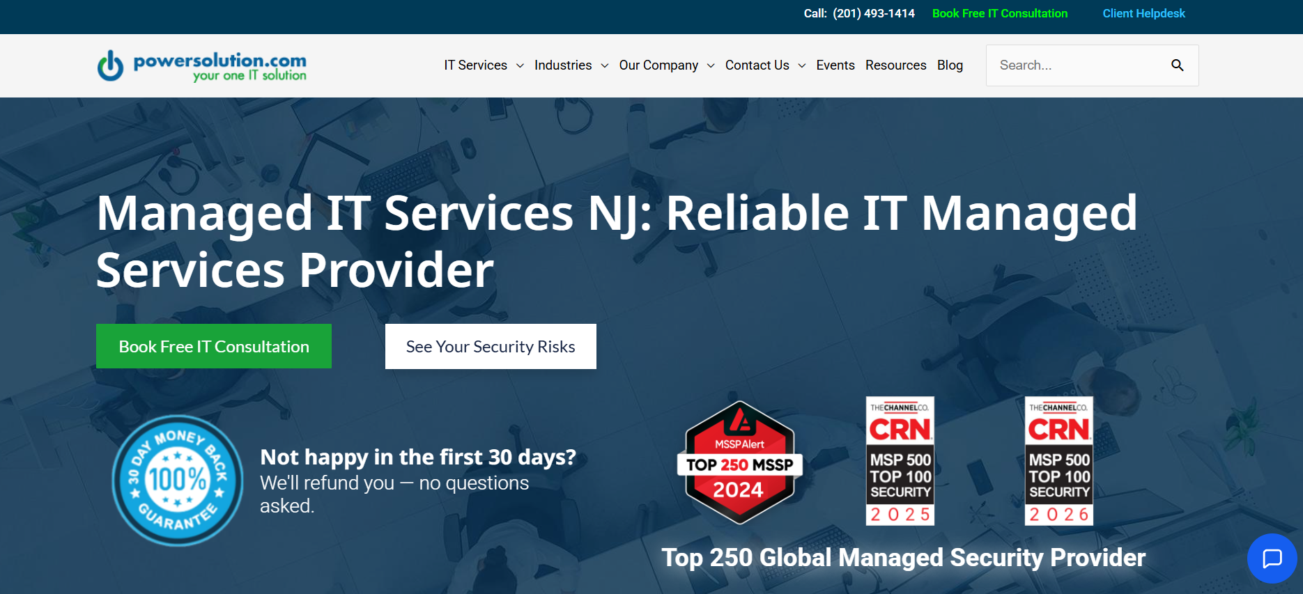 Powersolution managed IT services Newark NJ &mdash; homepage