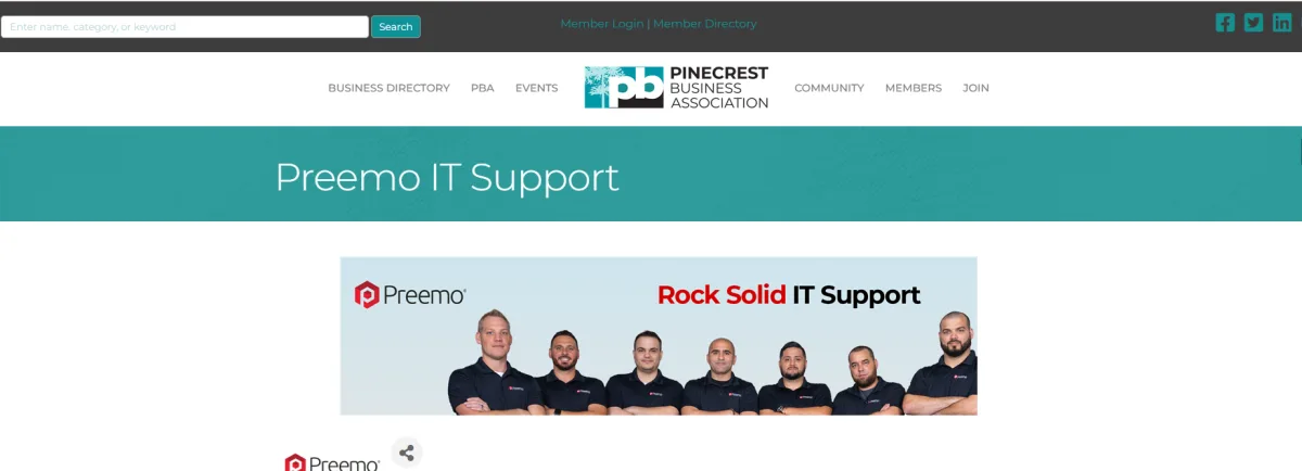 Preemo IT support for real estate in Miami - homepage