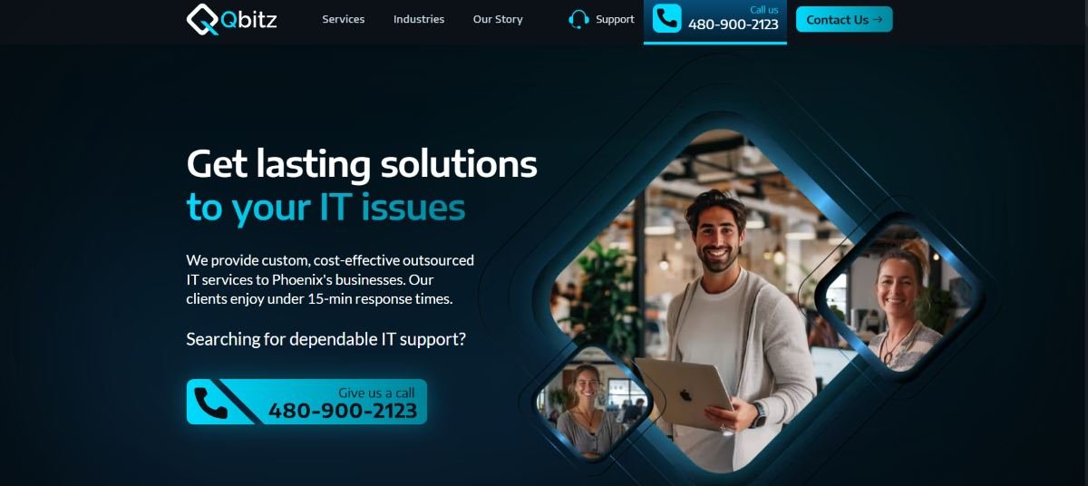 Qbitz IT real estate IT services in the Phoenix metro - homepage