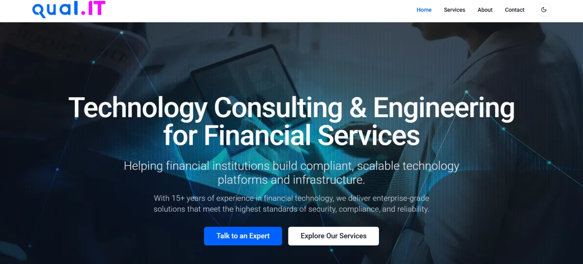 Qual IT medical IT support Murray Utah homepage screenshot