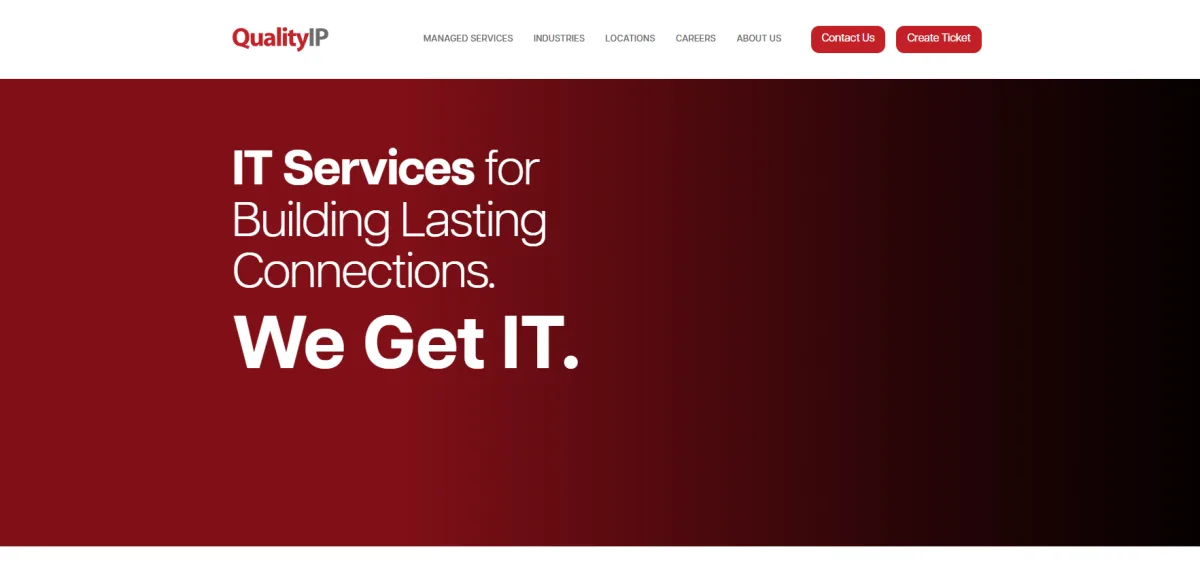 QualityIP managed IT services logistics TMS support homepage