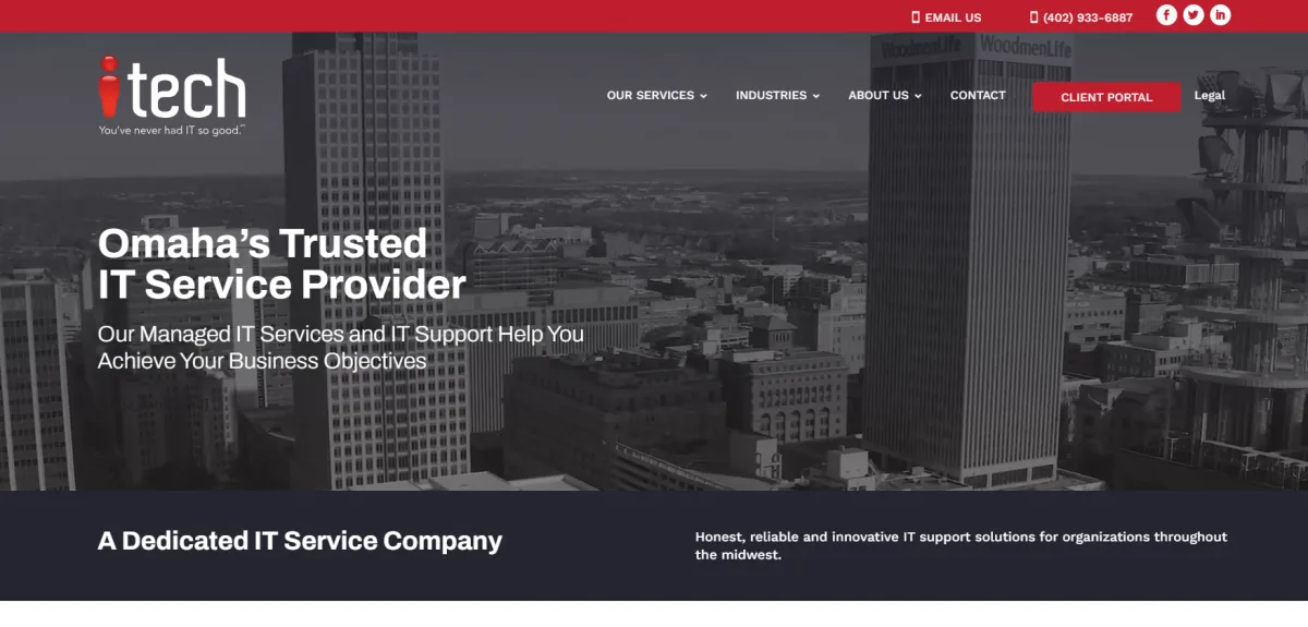REDiTECH managed IT services Omaha Nebraska homepage