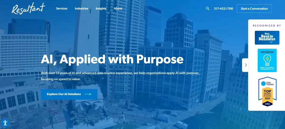 Resultant healthcare IT services in Indianapolis homepage