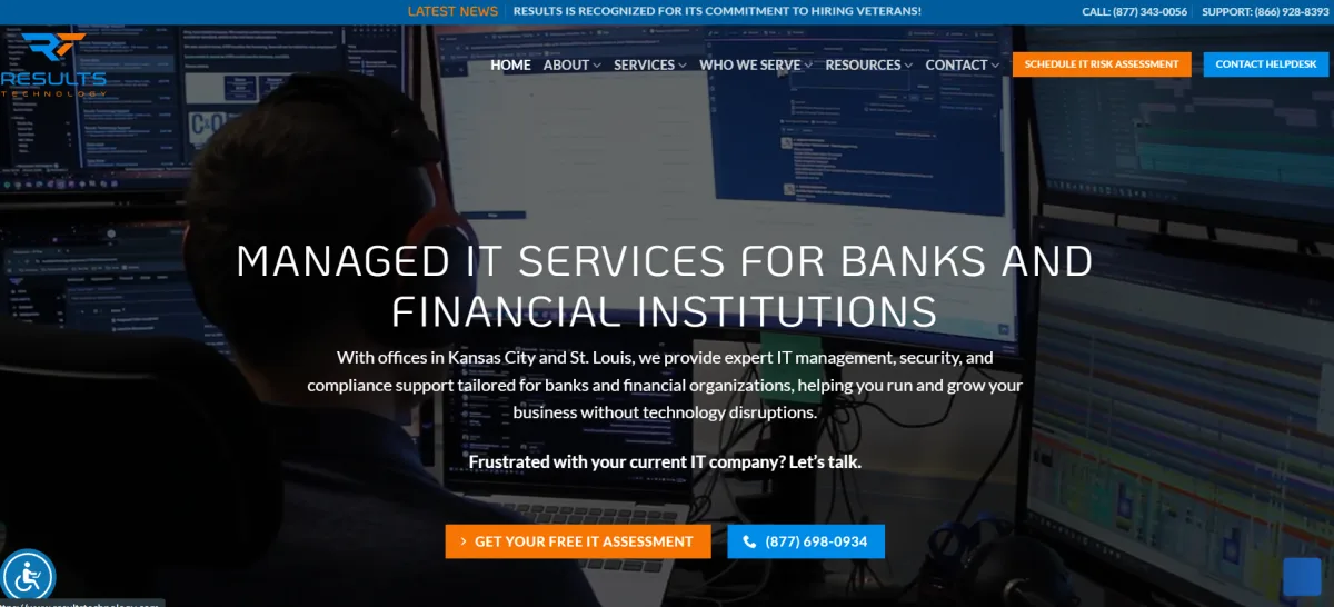 Results Technology managed IT services Kansas City homepage