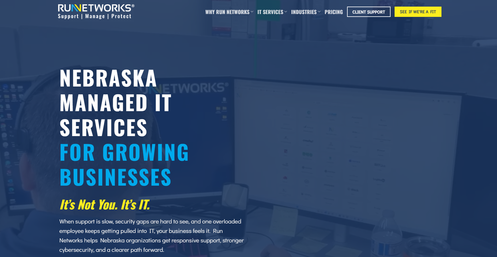 Run Networks managed IT services in Omaha NE — homepage