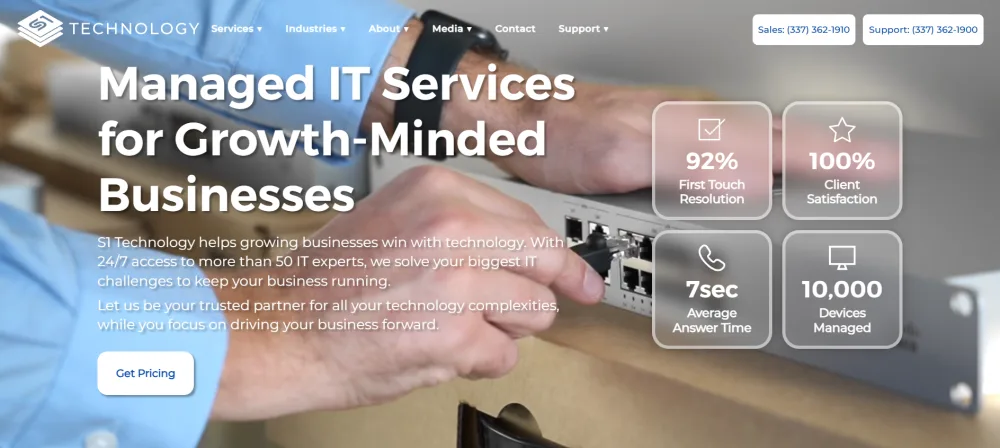 S1 Technology homepage. Anchorage Alaska cybersecurity and managed IT homepage