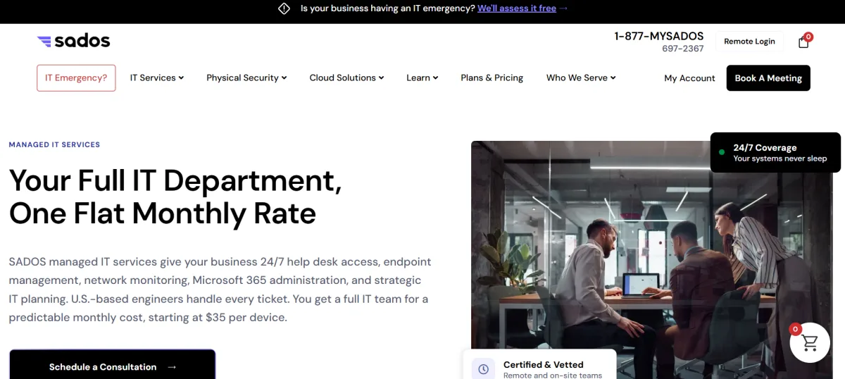 SADOS government contractor MSP Frederick Maryland homepage