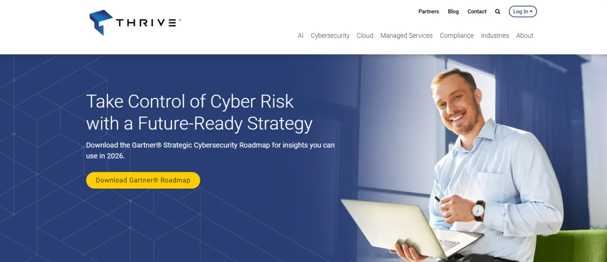 Safety Net, a Thrive company, managed IT and cybersecurity homepage for Detroit automotive clients