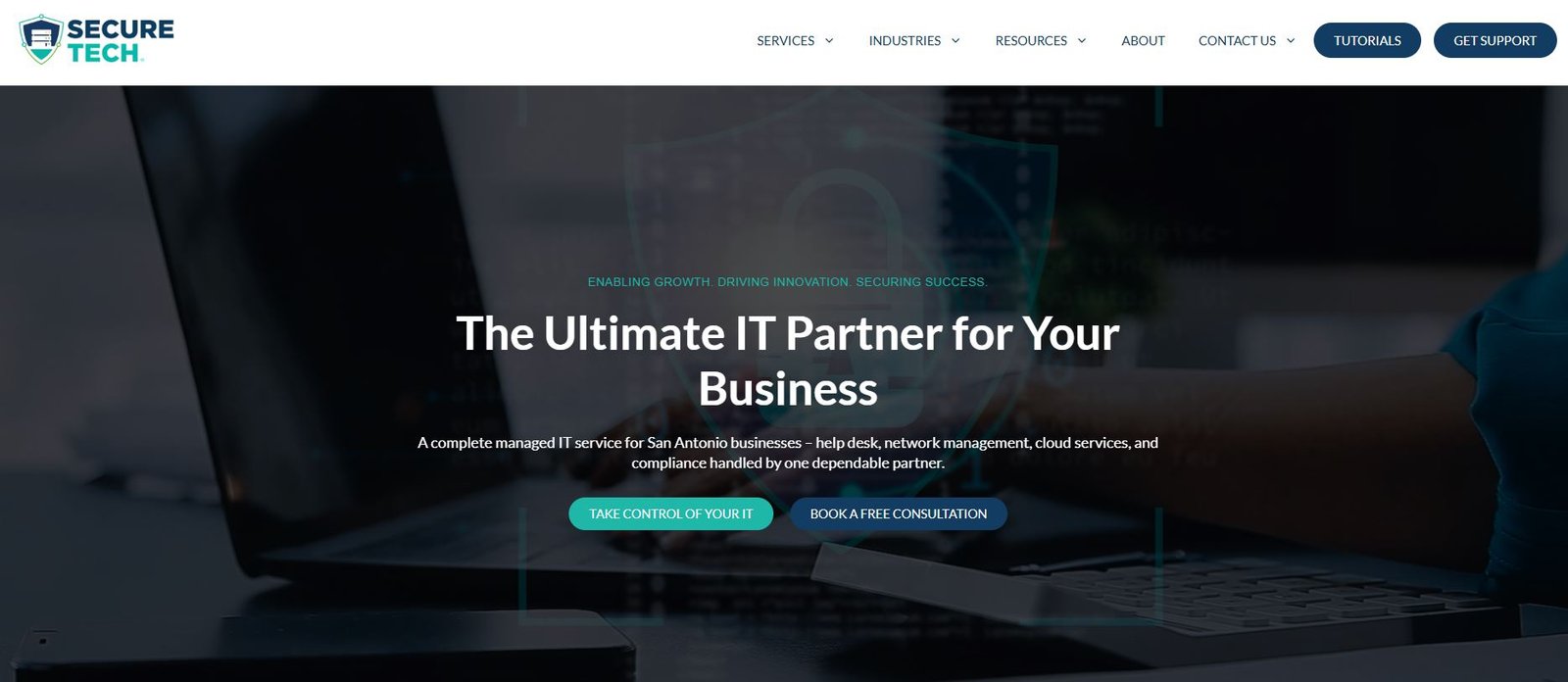 SecureTech managed IT services for legal firms in San Antonio homepage