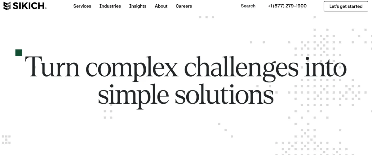 Sikich managed IT healthcare Chicago homepage