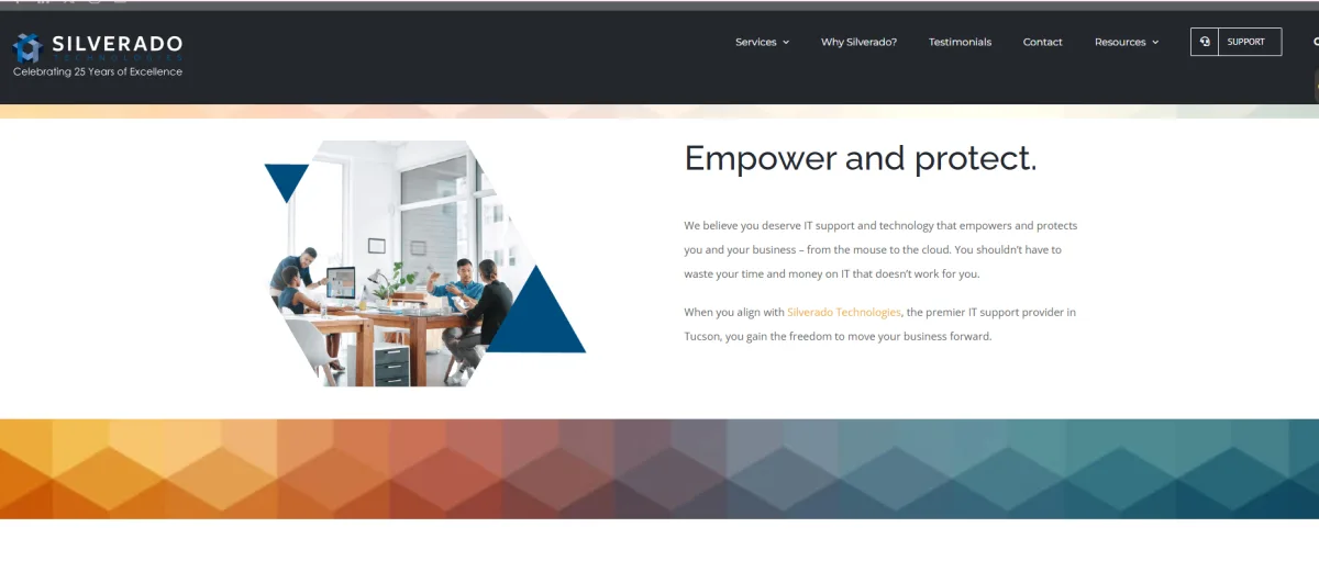 Silverado Technologies managed IT Tucson Arizona homepage