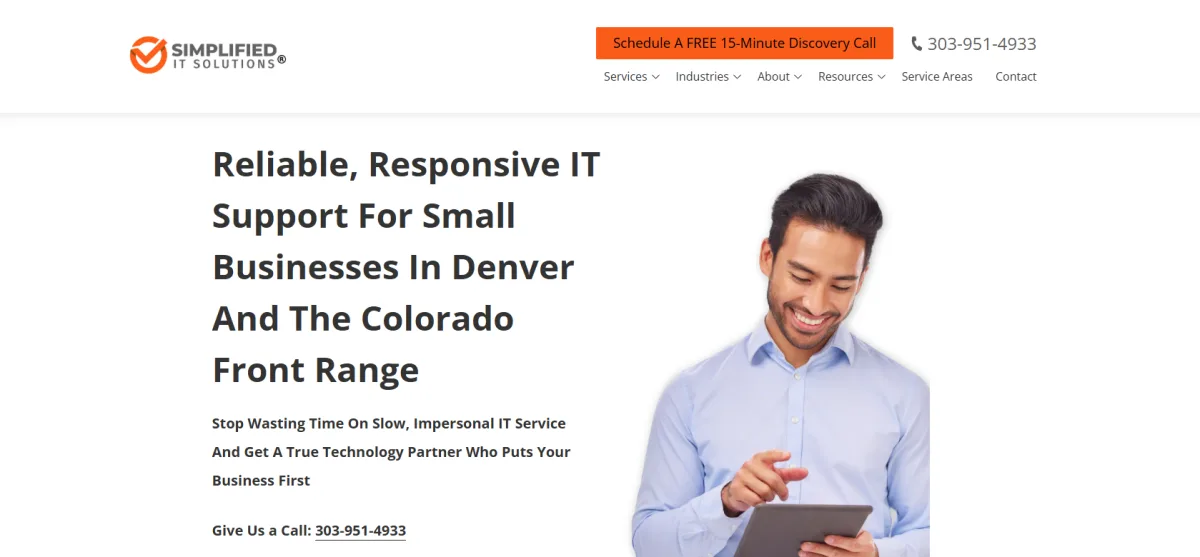 Simplified IT Solutions compliance IT Denver - homepage