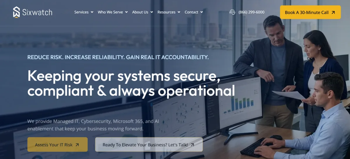 Sixwatch RIA and wealth management IT in Tampa homepage