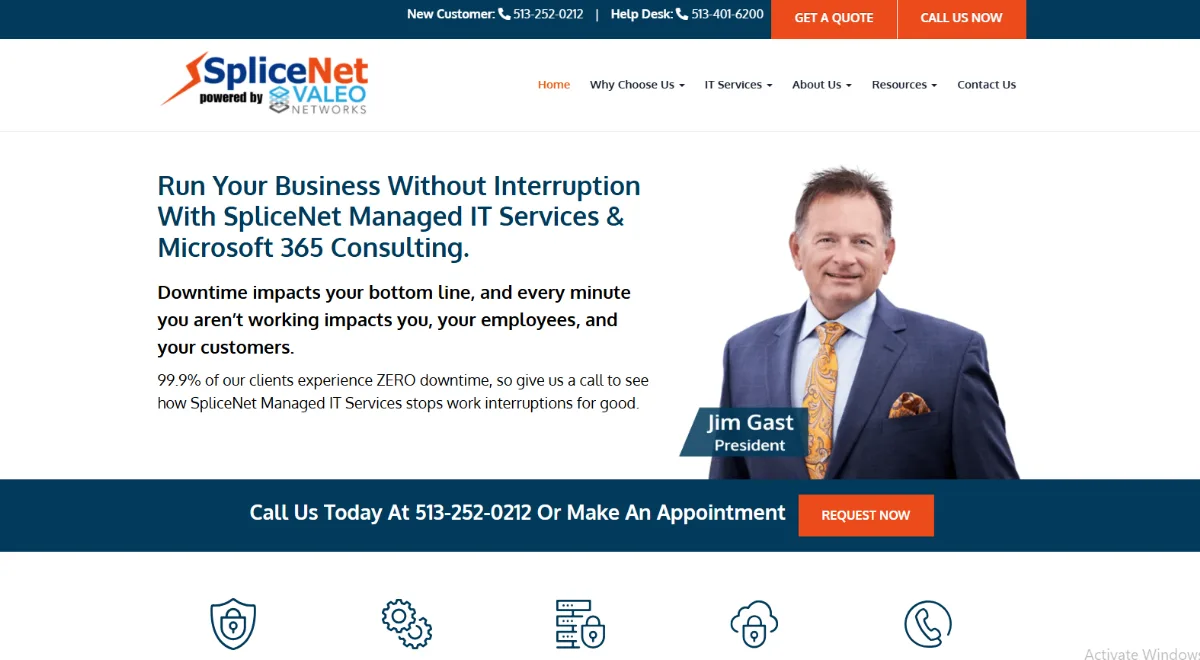 SpliceNet Consulting Cincinnati managed IT — homepage