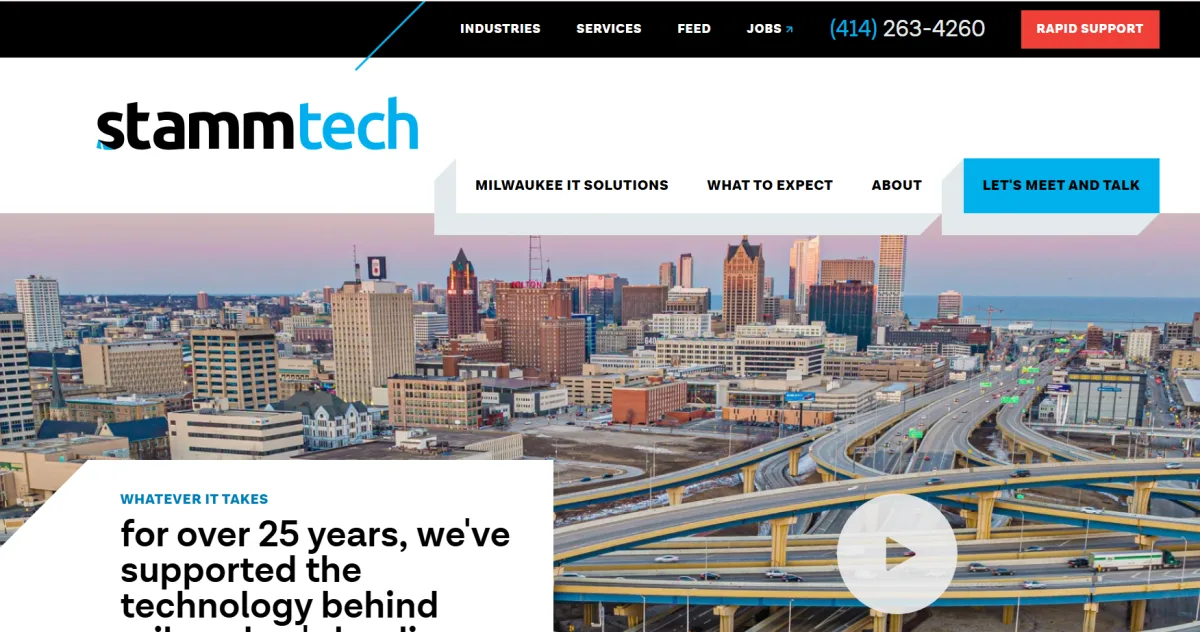 Stamm Tech Milwaukee IT solutions homepage