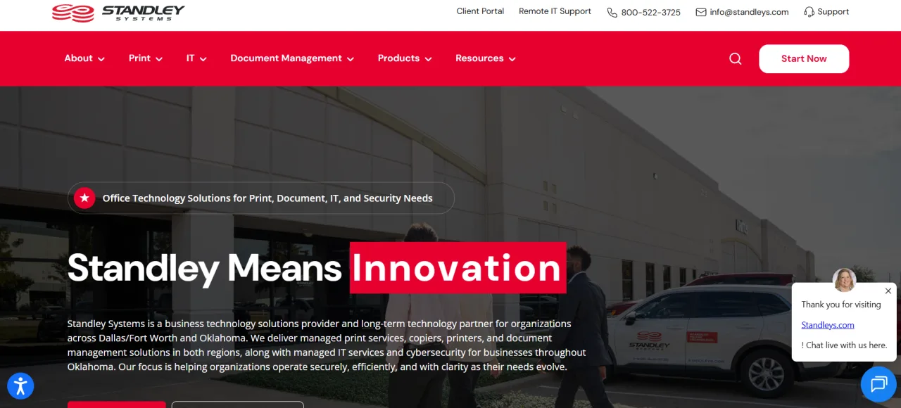 Standley Systems government IT services Oklahoma City homepage