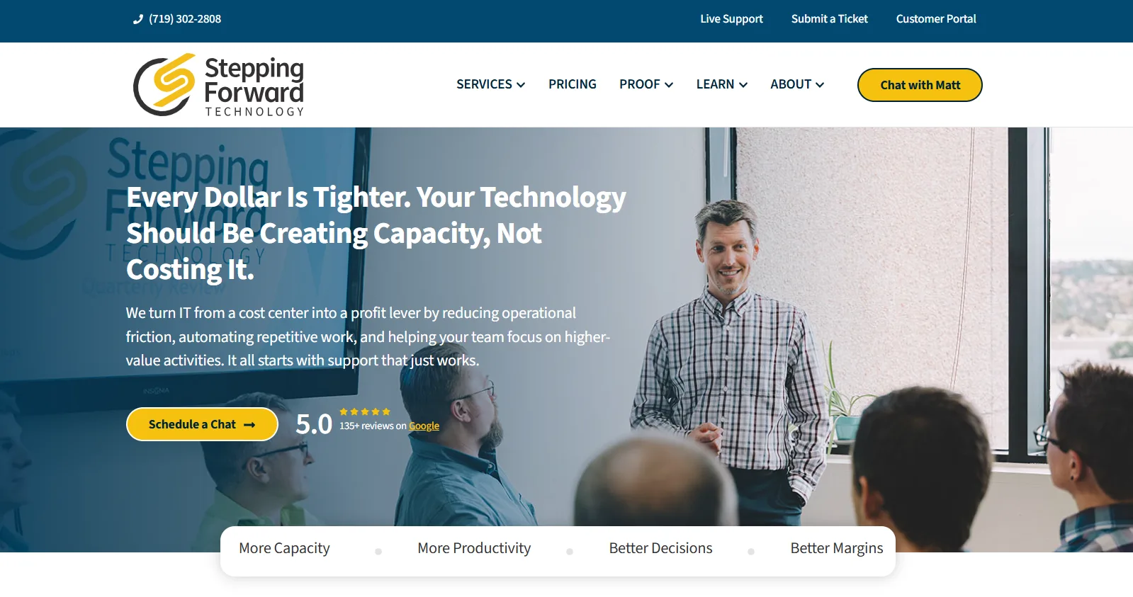 Stepping Forward Technology Colorado Springs IT support — homepage