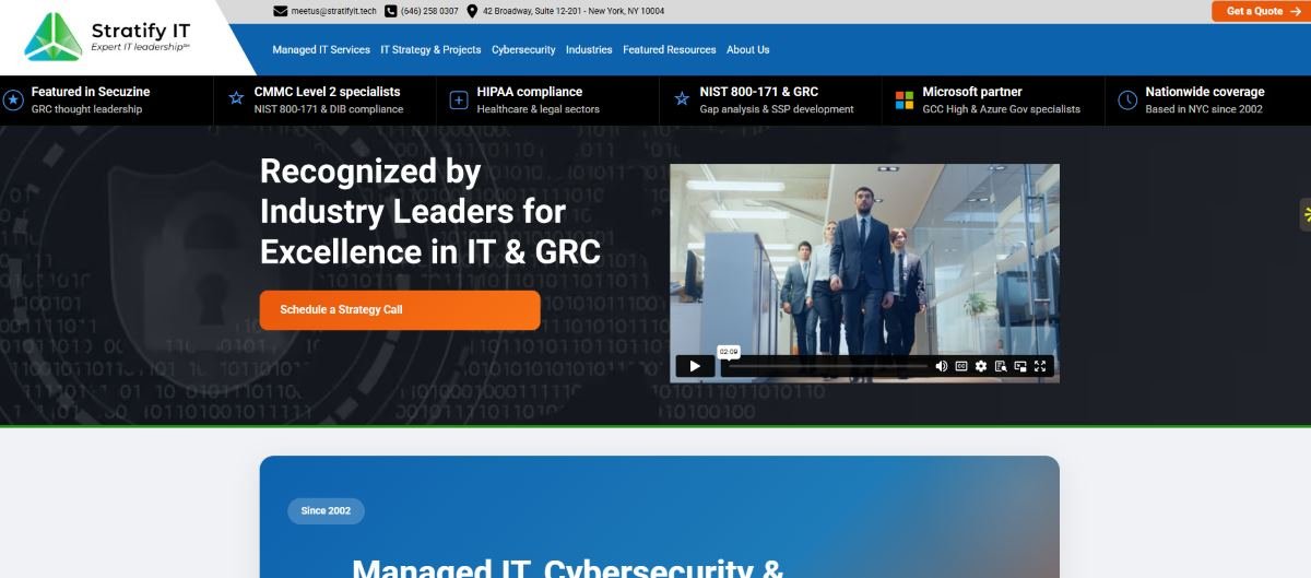 Stratify IT government financial IT services homepage
