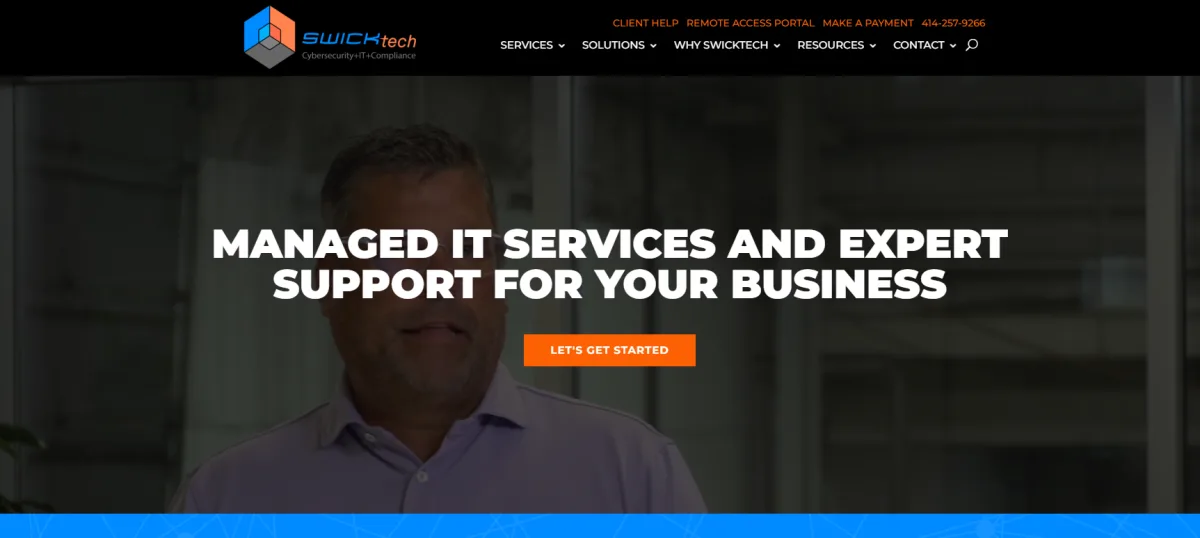 SWICKtech managed IT for financial services in Milwaukee homepage