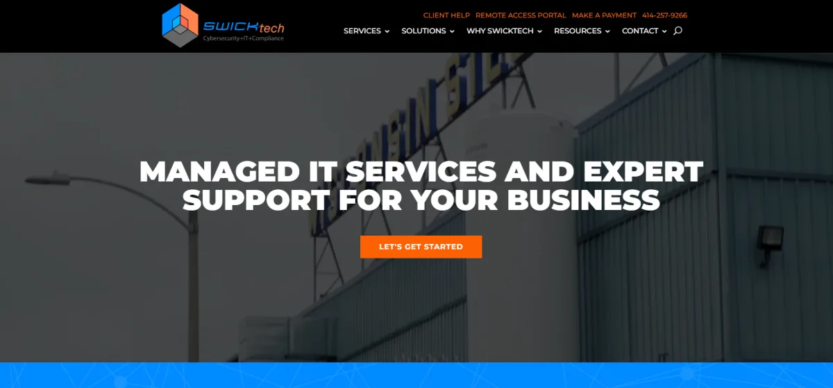 SWICKtech managed IT services New Berlin Milwaukee homepage