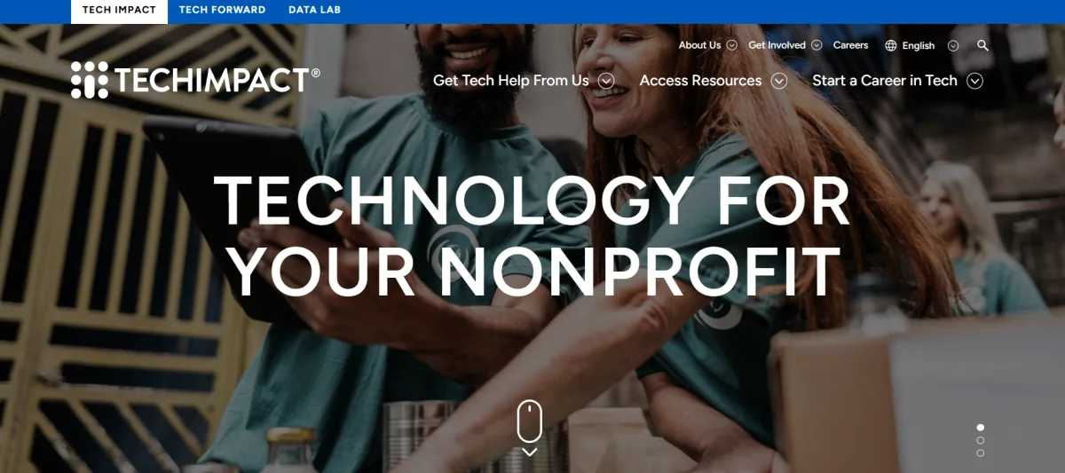 Tech Impact technology services for nonprofits homepage