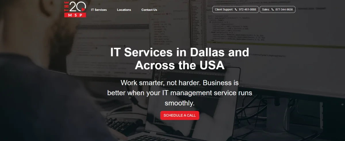 The 20 MSP managed IT services Roseville Sacramento homepage