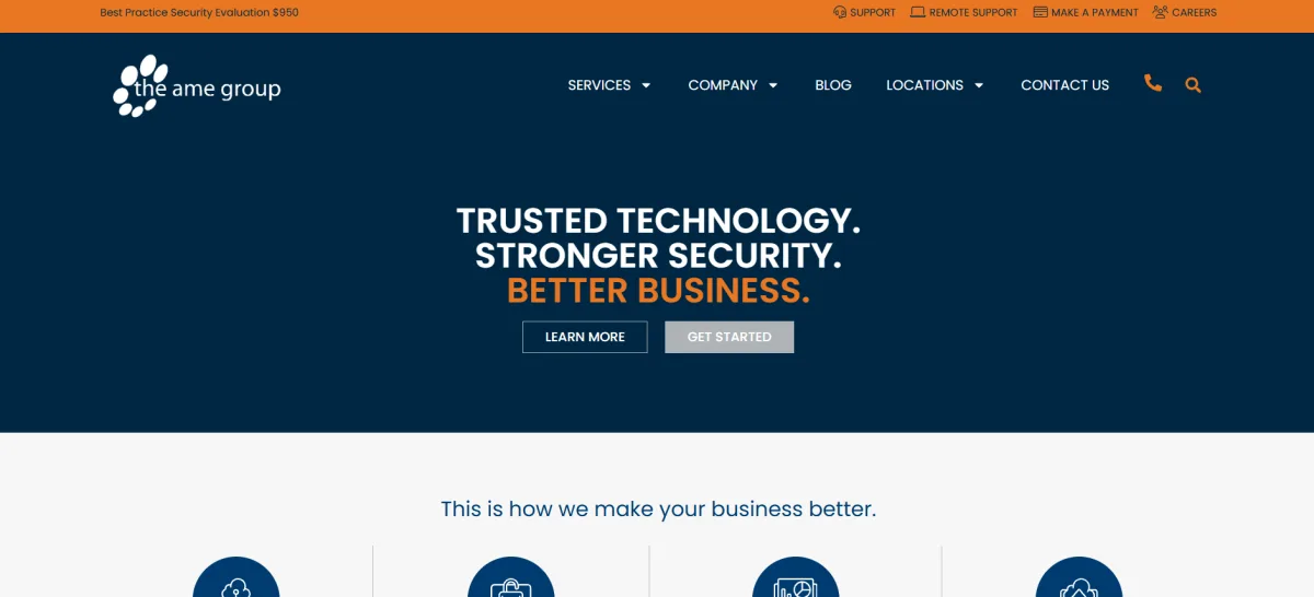 The AME Group managed IT for logistics in Indianapolis homepage