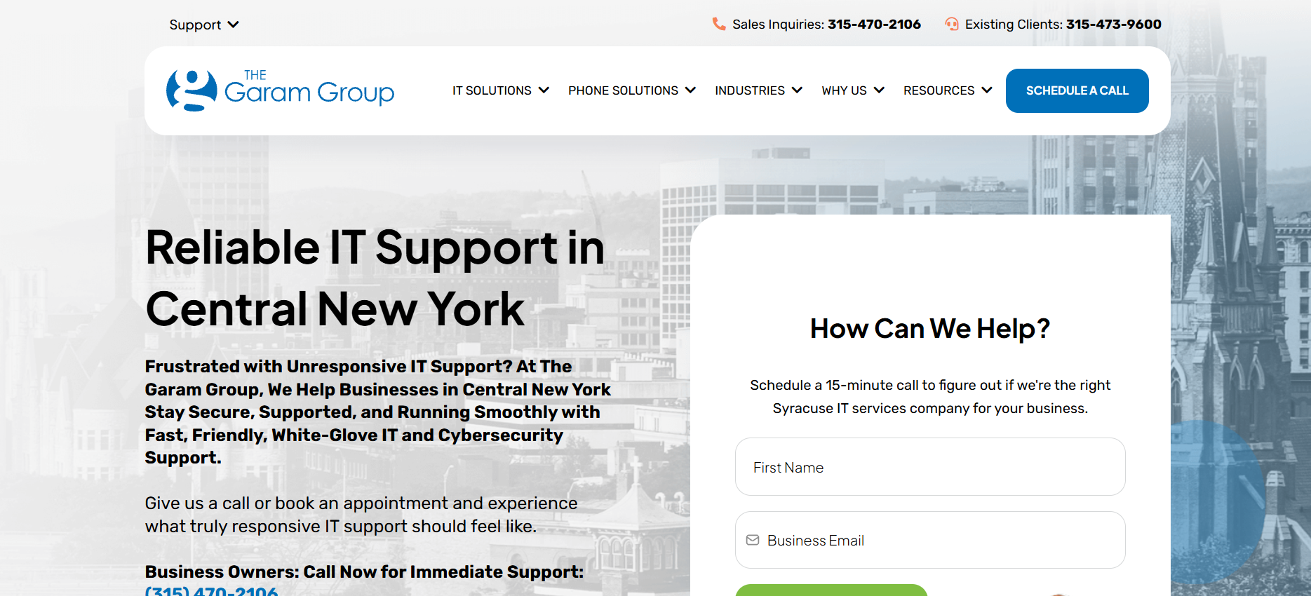 The Garam Group managed IT services East Syracuse NY &mdash; homepage