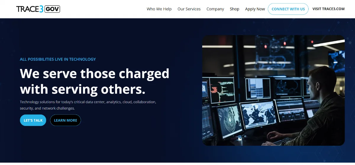 Trace3 Gov federal IT services Colorado Springs — homepage