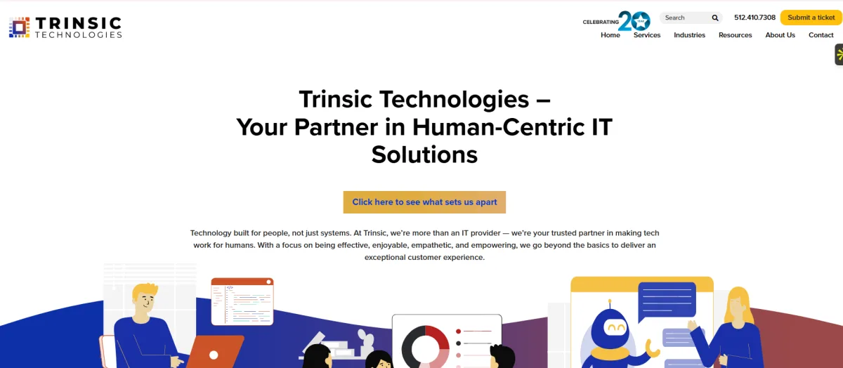 Trinsic Technologies Austin managed IT — homepage