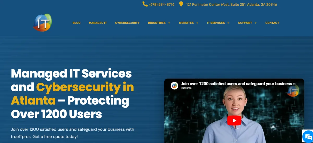 TrueITPros financial IT services in Atlanta - homepage