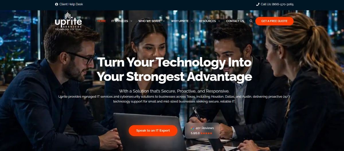 Uprite Services managed IT for manufacturing in San Antonio homepage