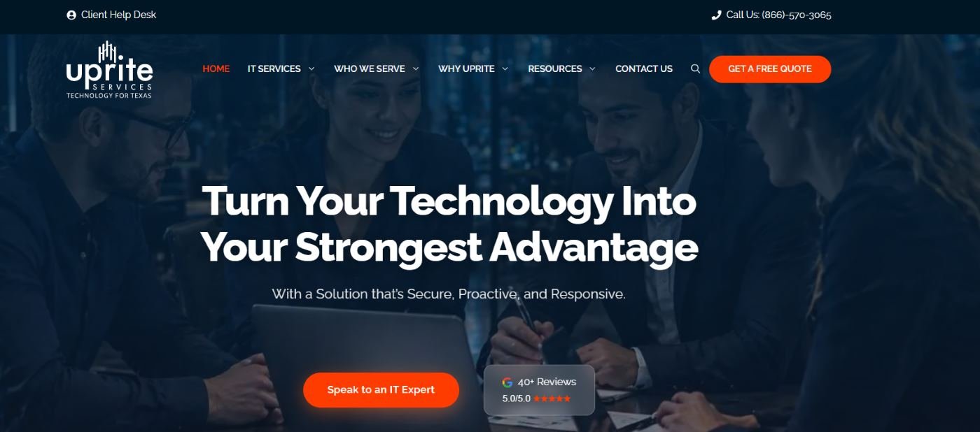 Uprite Services managed IT services in Houston TX — homepage