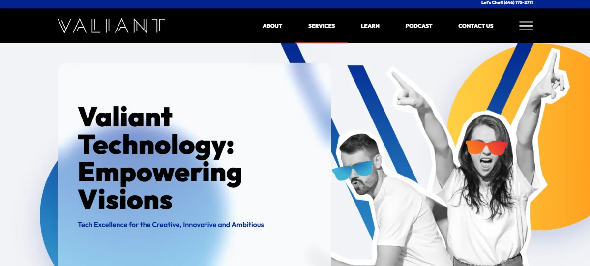 Valiant Technology managed IT services for media and entertainment in New York &mdash; homepage