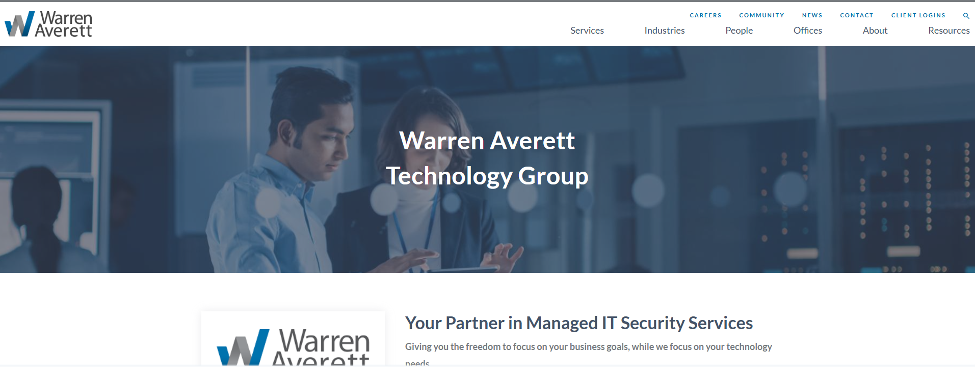 Warren Averett Technology Group managed IT services Birmingham AL — homepage