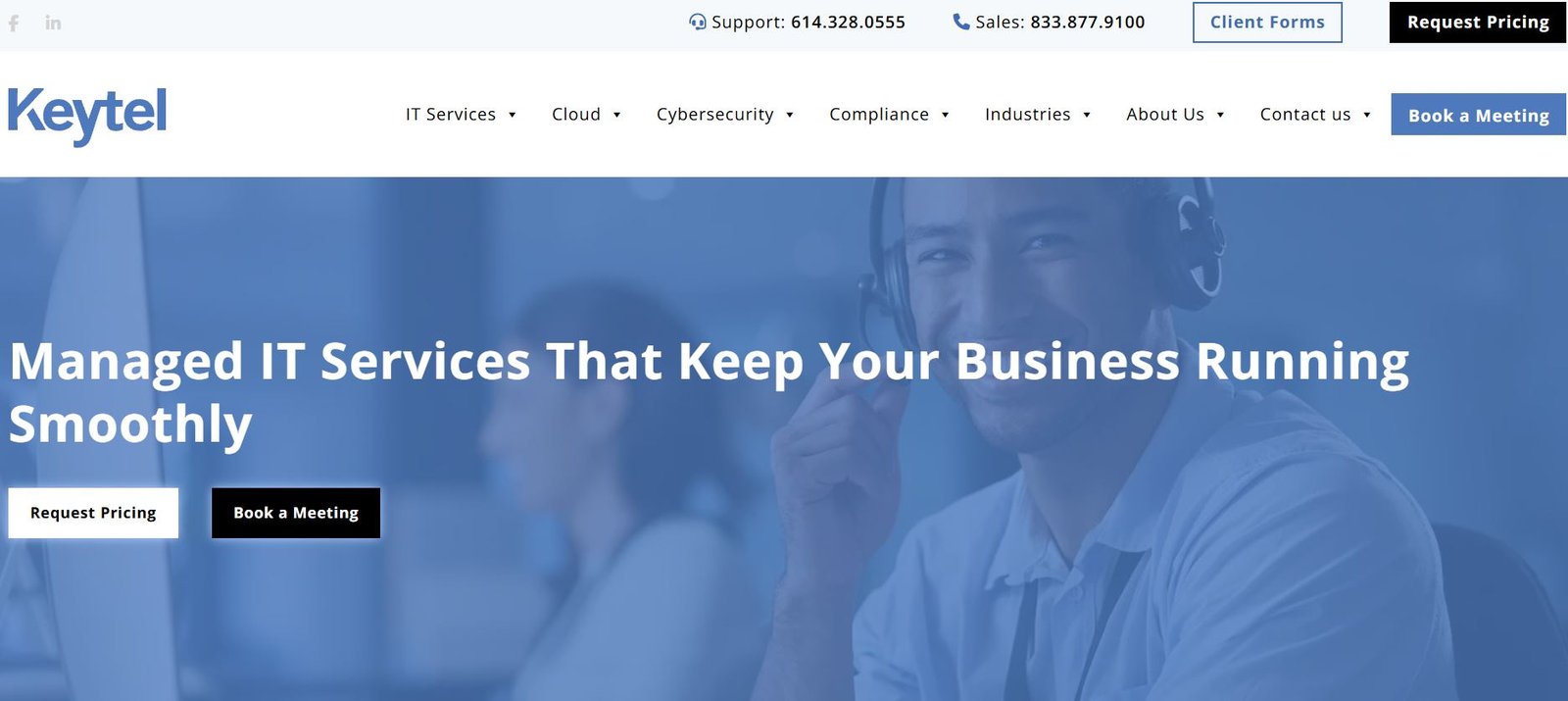 Welsh Consulting IT support financial services Boston homepage screenshot