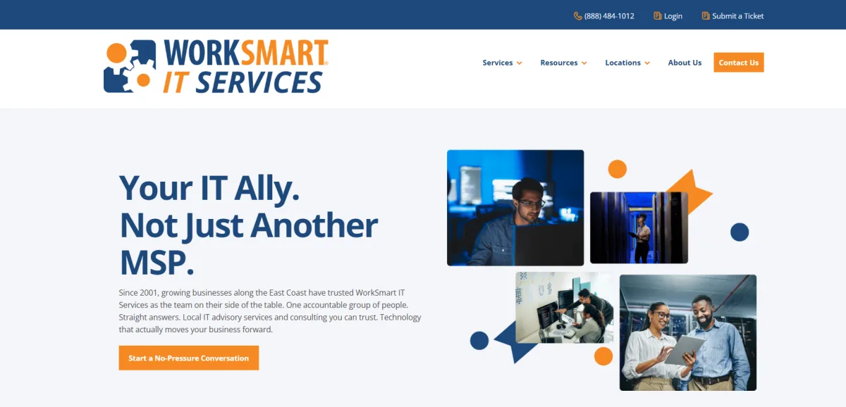 WorkSmart managed IT services in Durham and Raleigh — homepage