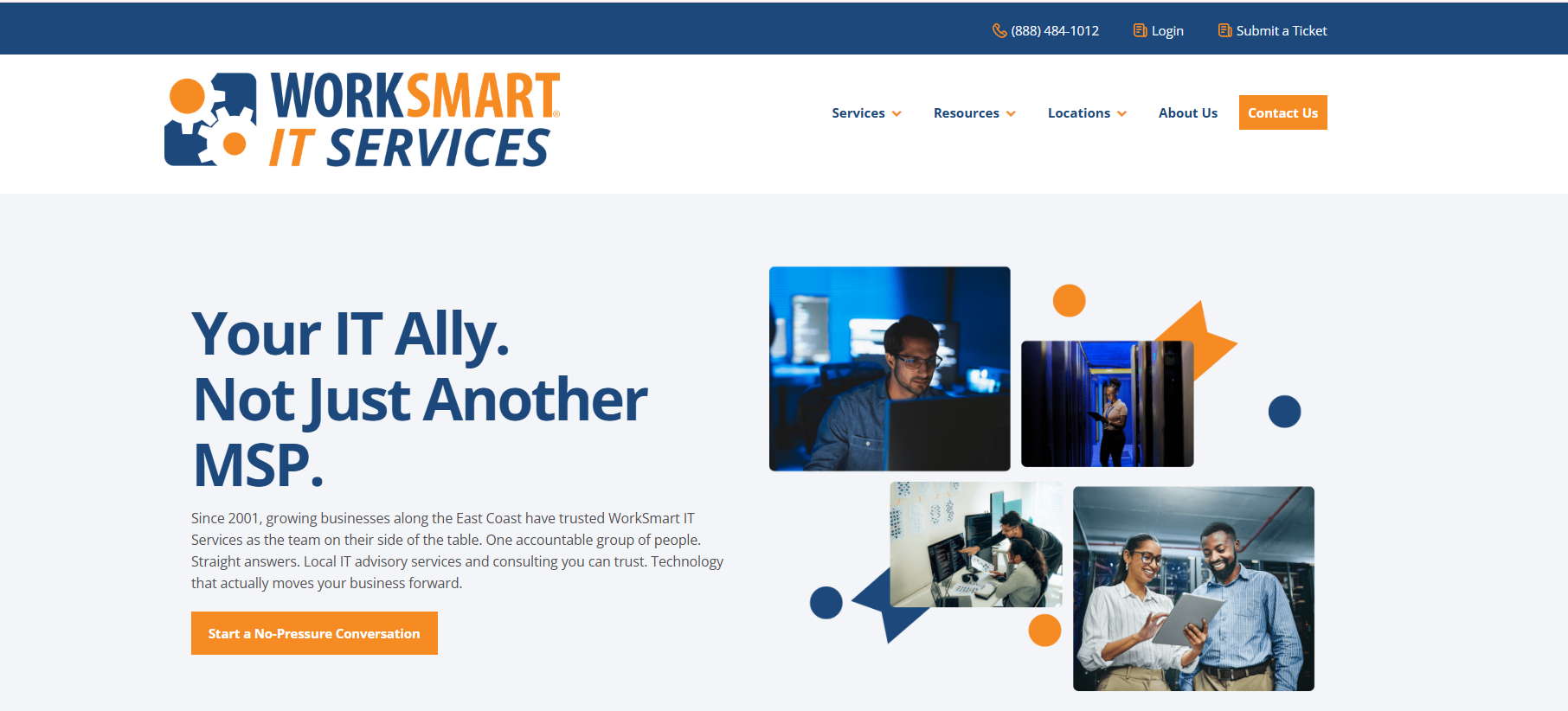 WorkSmart managed IT services in Greensboro, NC — homepage