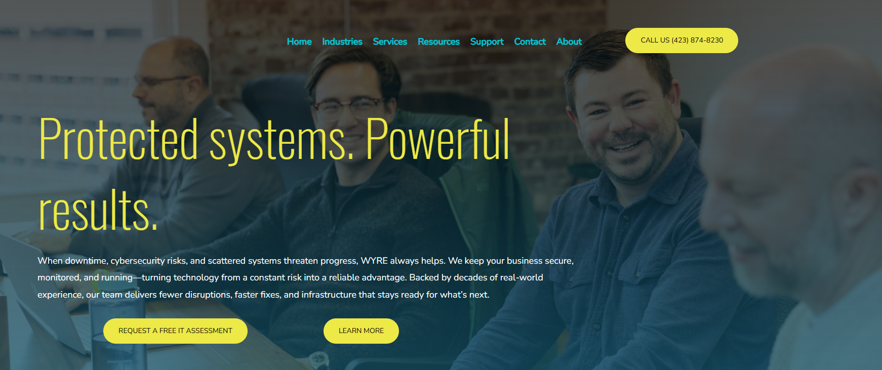 WYRE Technology IT services Chattanooga TN — homepage