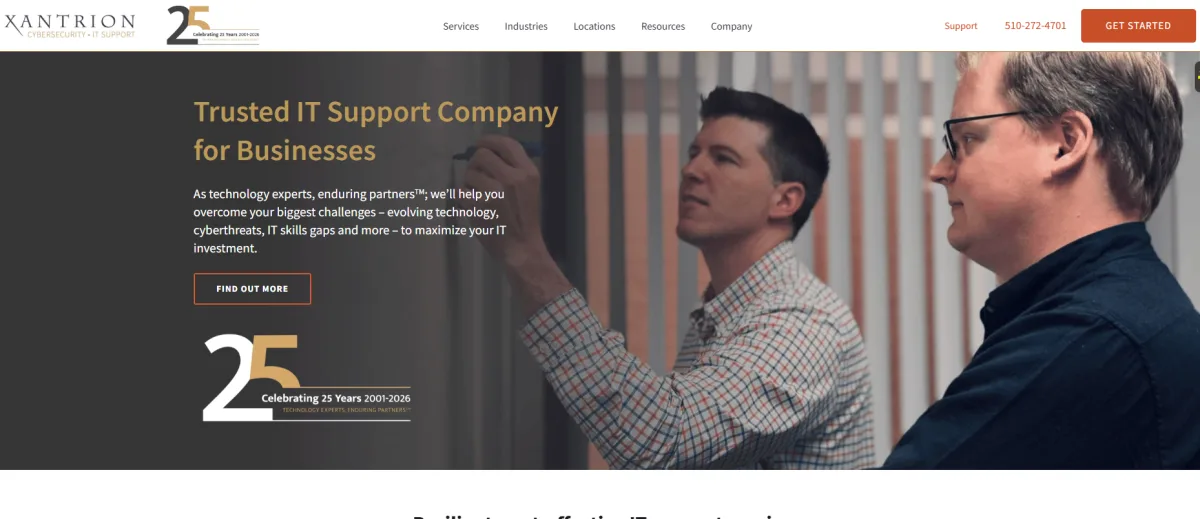Xantrion security-first IT support for San Francisco law firms homepage