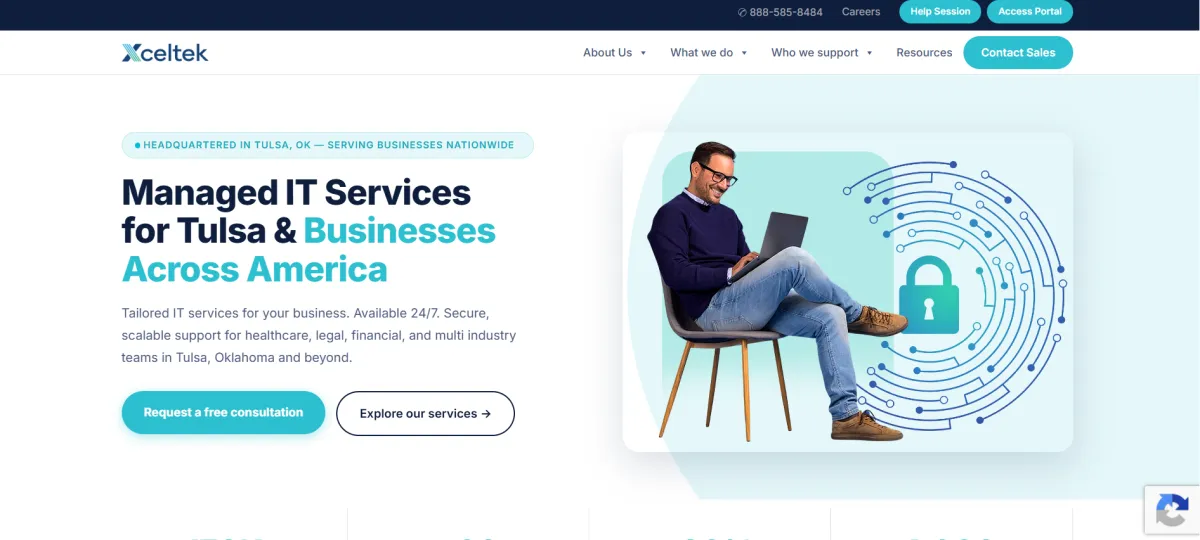 Xceltek dental and medical IT Tulsa homepage