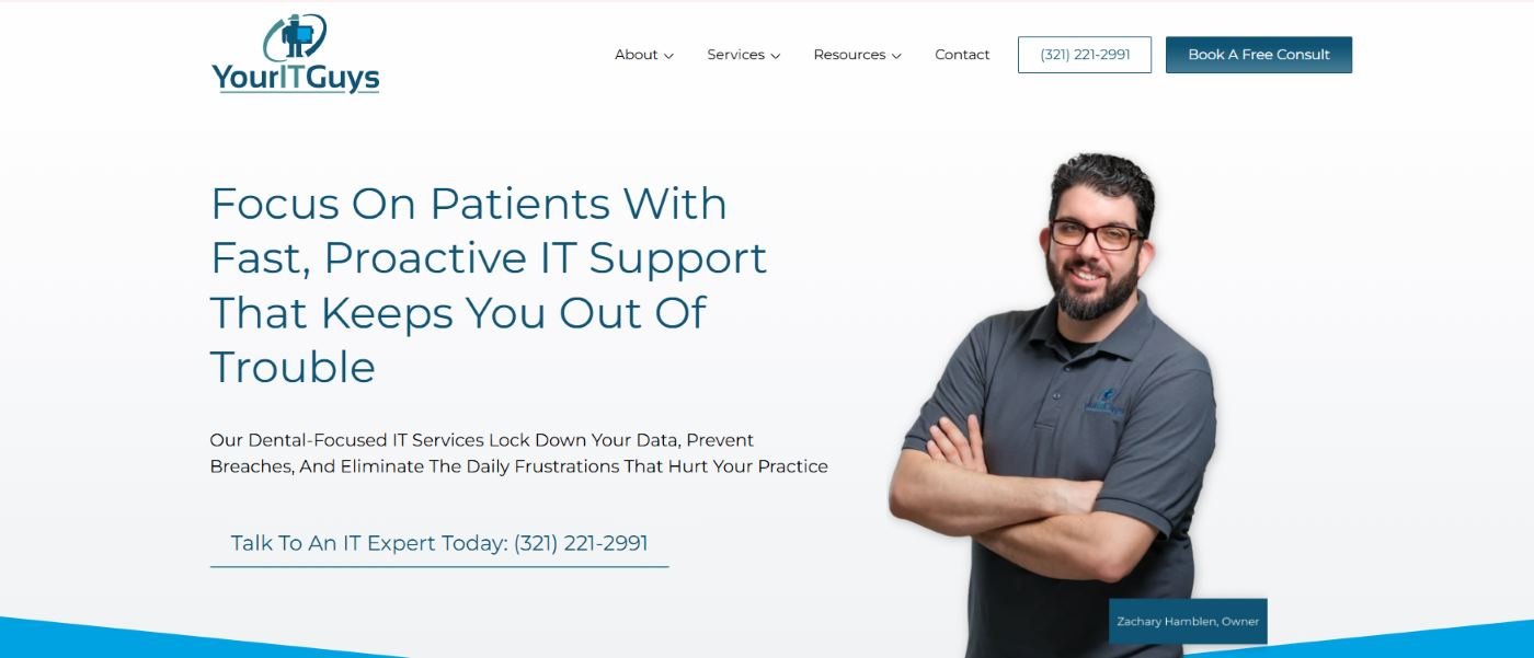 Your IT Guys dental-only IT support Orlando homepage