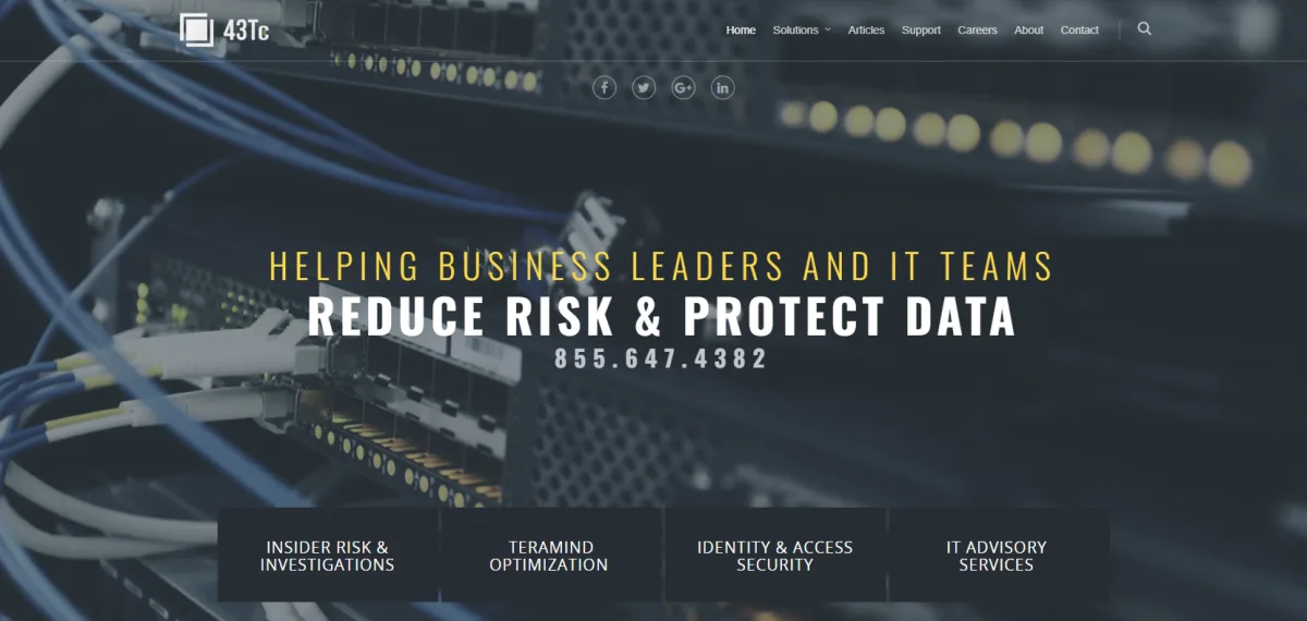 43Tc Columbia Missouri IT and cybersecurity consulting homepage