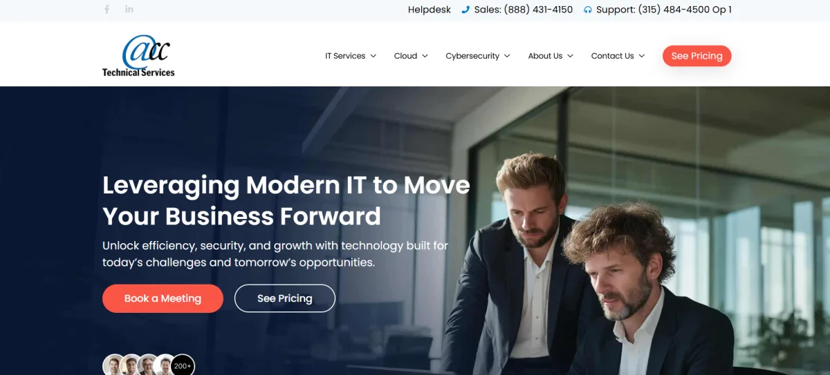 ACC Technical Services managed IT Syracuse New York homepage