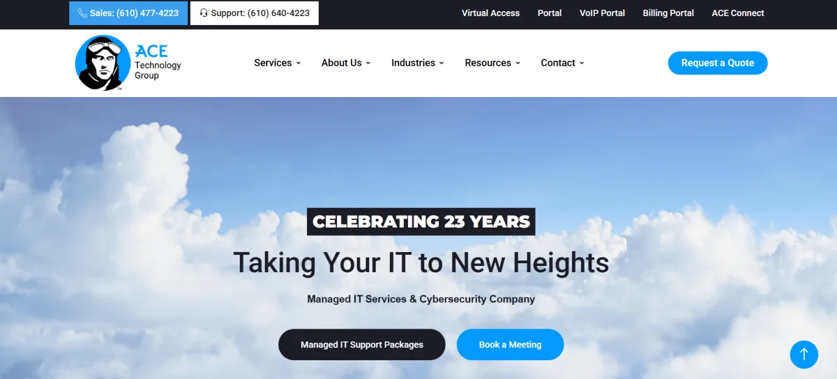 Ace Technology Group managed IT Phoenixville PA homepage