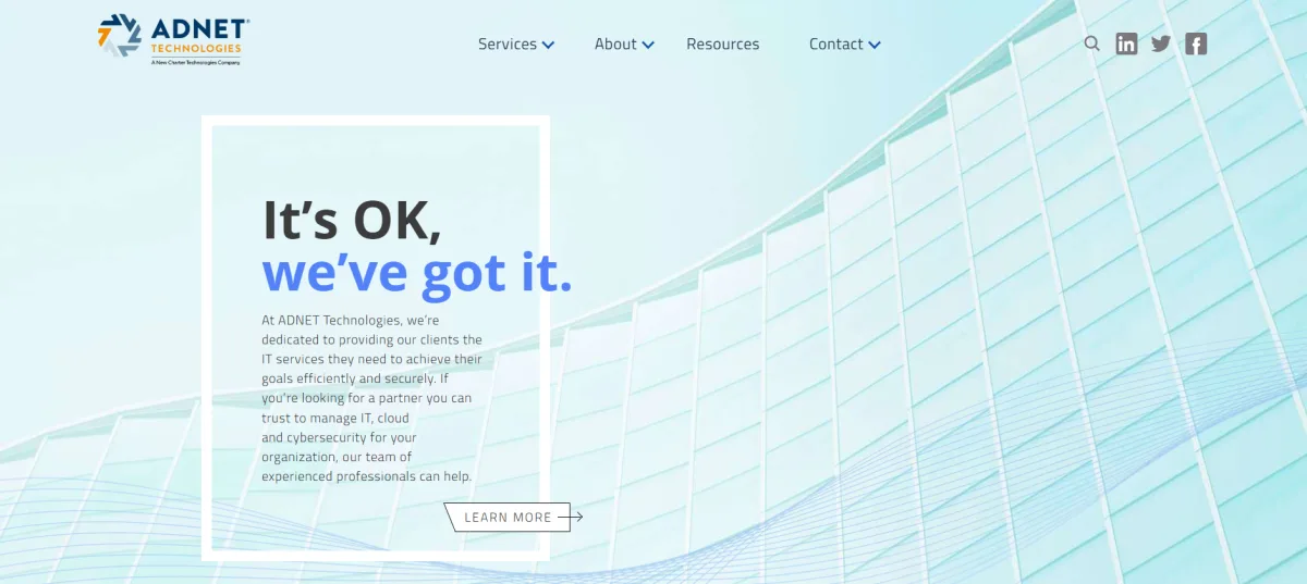 ADNET Technologies managed IT for legal firms Rocky Hill CT homepage